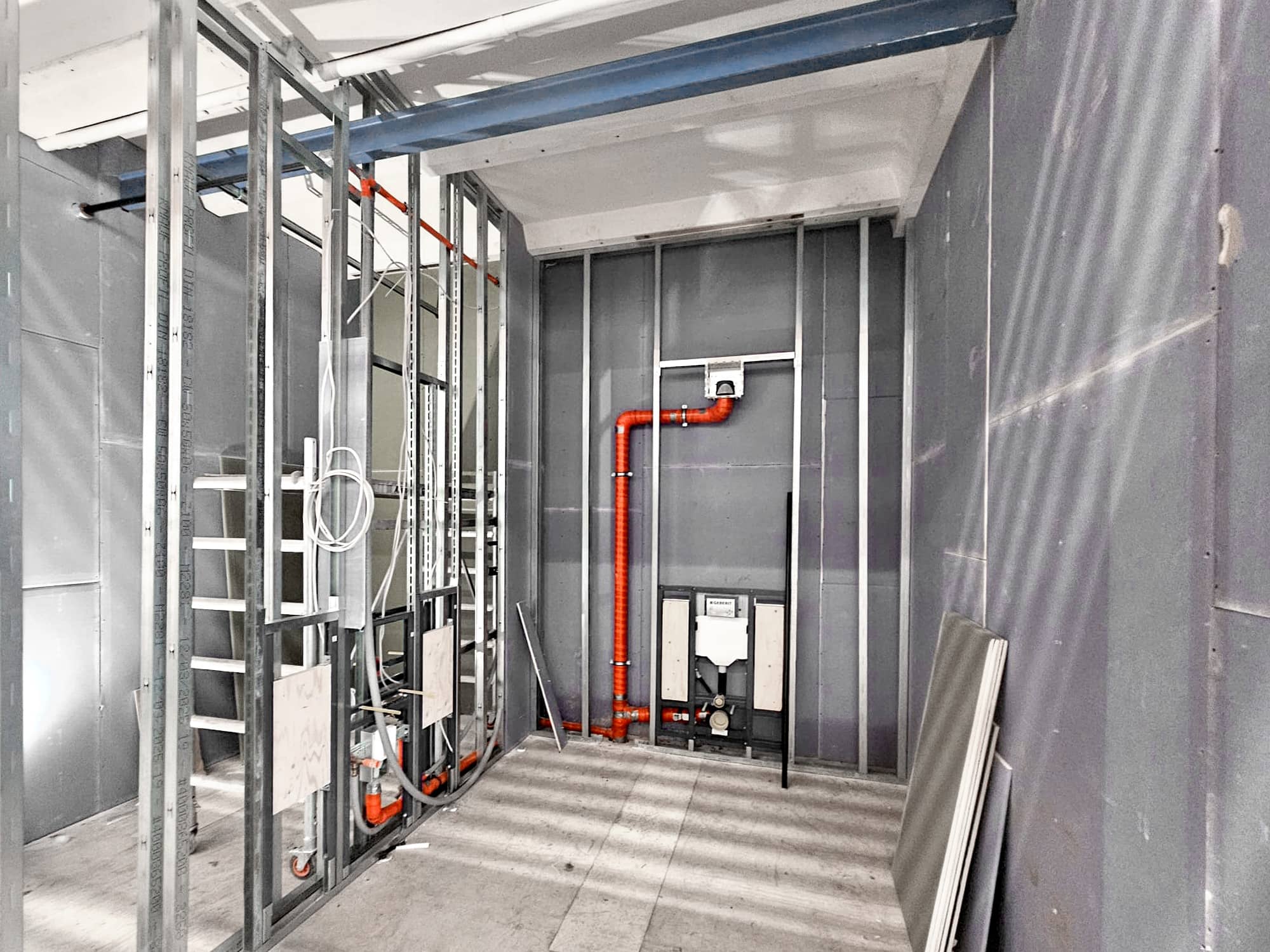 Neubau Montage Sanitär von Zendel als Sanitär Subunternehmer
